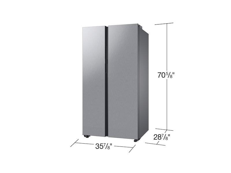 Samsung RS23CB7600QL Bespoke Counter Depth Side-By-Side 23 Cu. Ft. Refrigerator With Beverage Center™ In Stainless Steel