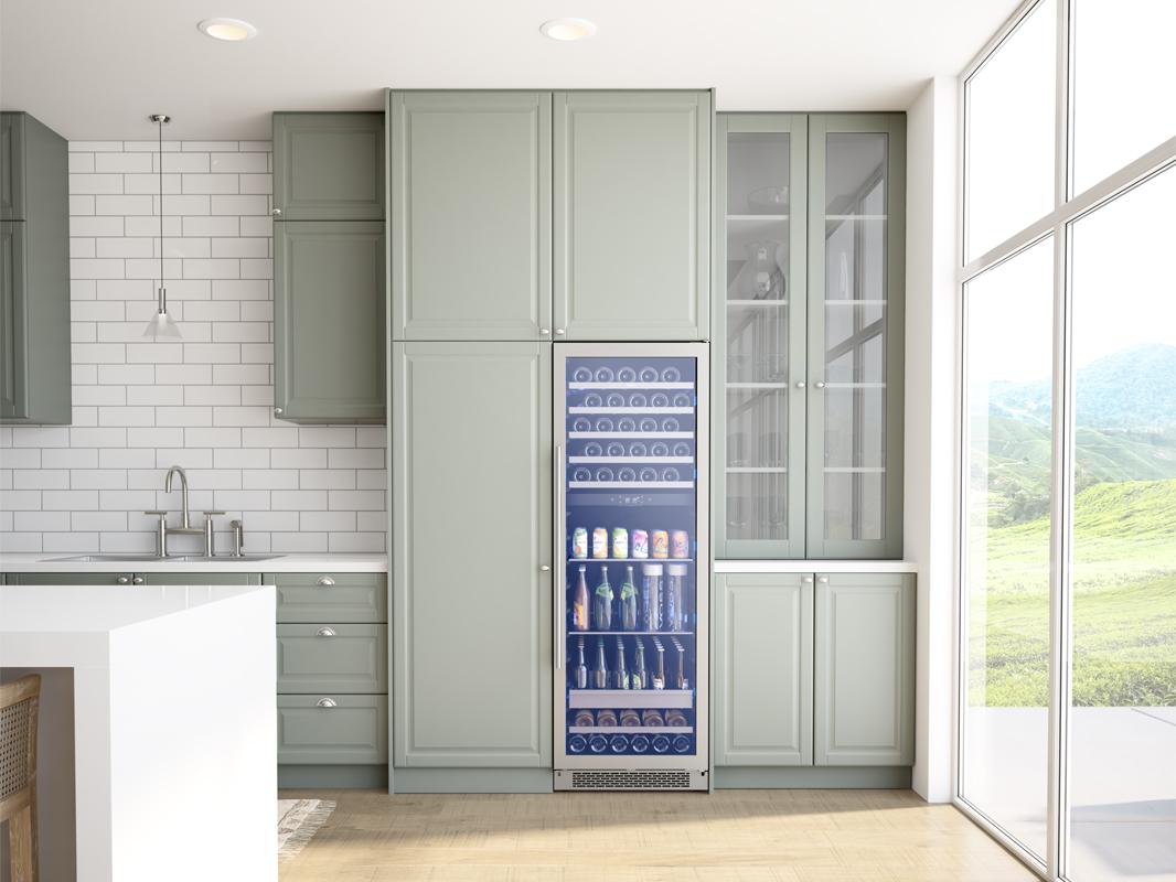 Zephyr PRWB24F02AG 24" Full Size Dual Zone Wine & Beverage Cooler
