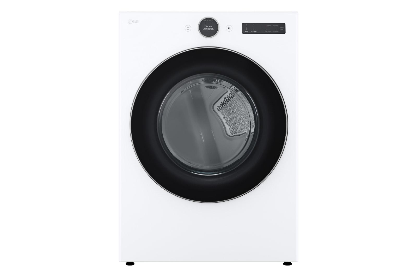 Lg DLGX5501W 7.4 Cu. Ft. Ultra Large Capacity Smart Front Load Gas Energy Star Dryer With Sensor Dry & Steam Technology