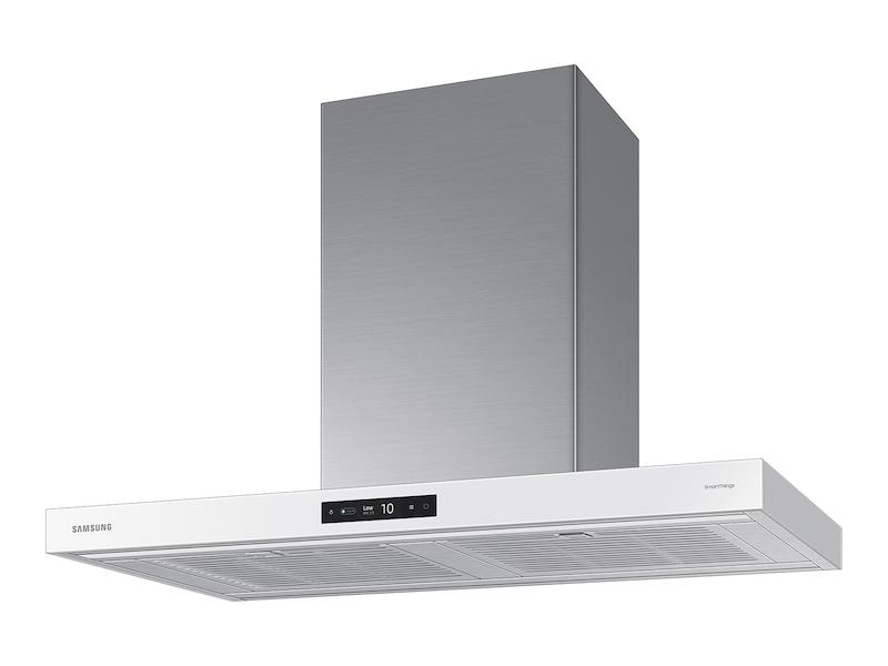 Samsung NK36CB700W12 36" Bespoke Smart Wall Mount Hood With Lcd Display In Clean White