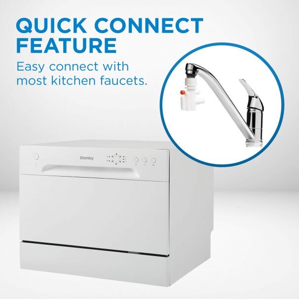 Danby DDW621WDB Danby 6 Place Setting Countertop Dishwasher
