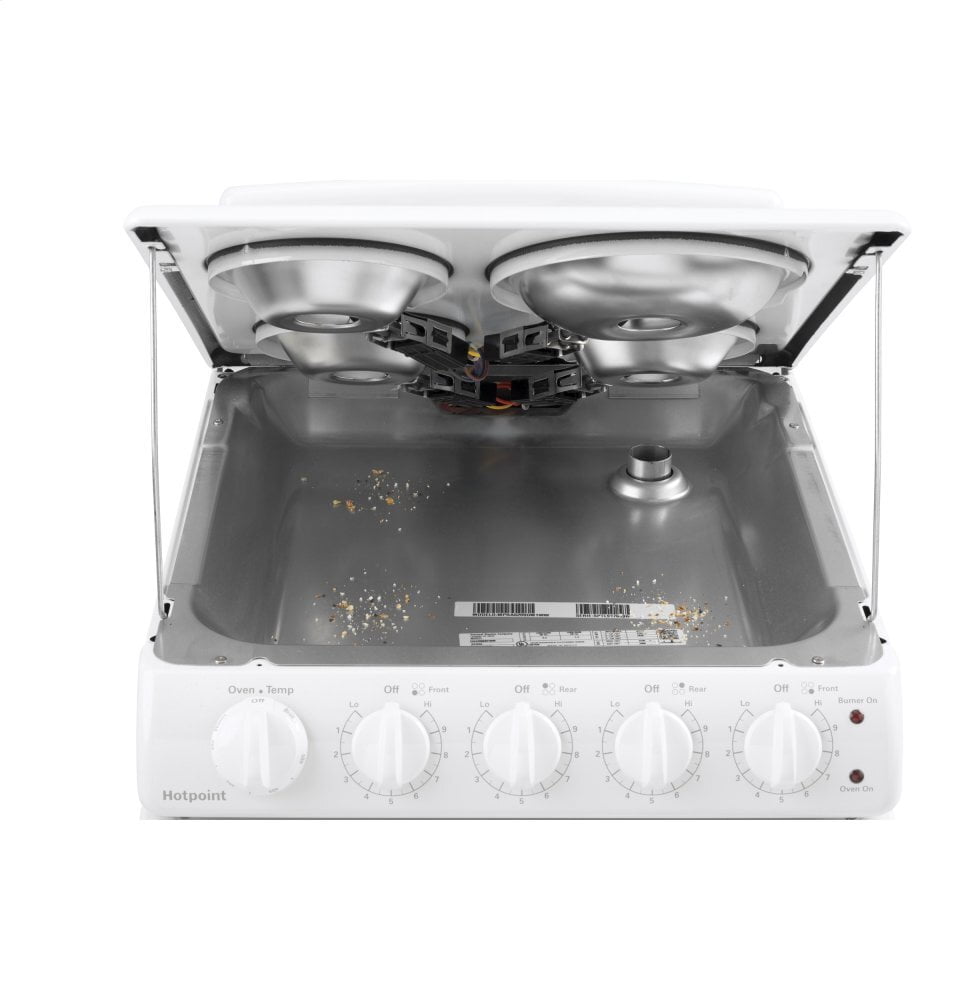 Hotpoint RAS200DMWW Hotpoint® 20" Electric Free-Standing Front-Control Electric Range