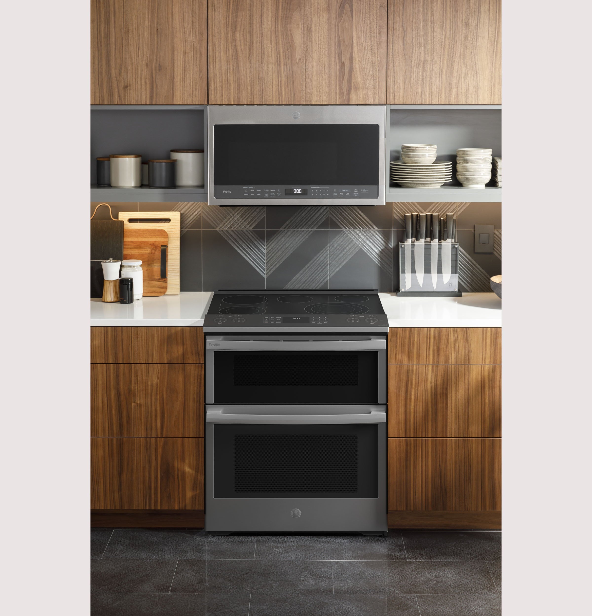 Ge Appliances PS960YPFS Ge Profile™ 30" Smart Slide-In Electric Double Oven Convection Fingerprint Resistant Range