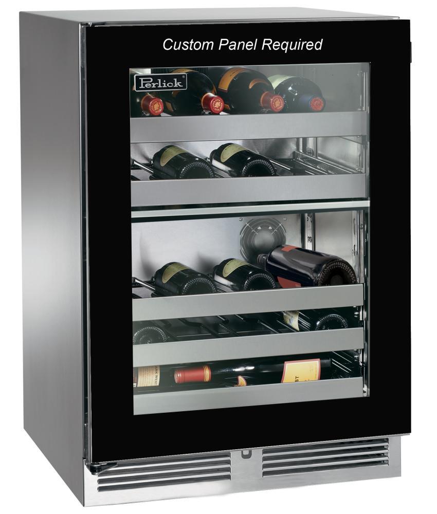 Perlick HP24DS44L 24" Dual-Zone Wine Reserve
