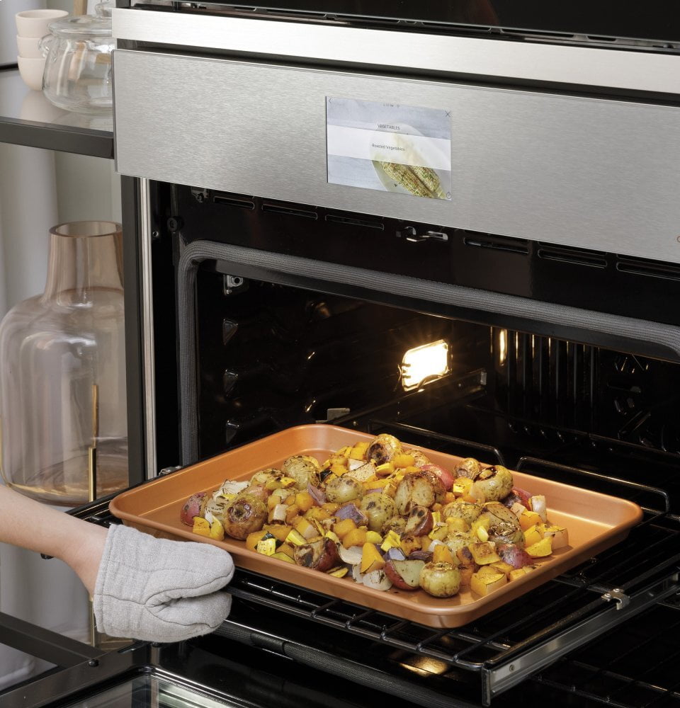Cafe CTD70DM2NS5 Café 30" Smart Double Wall Oven With Convection In Platinum Glass