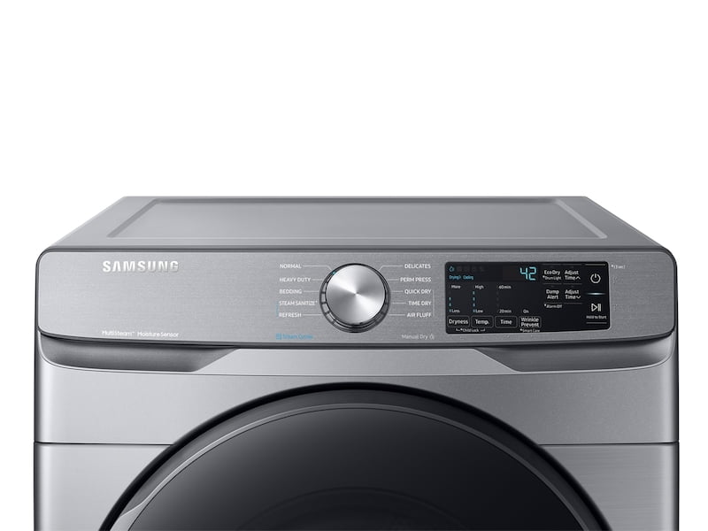 Samsung DVG45R6100P 7.5 Cu. Ft. Gas Dryer With Steam Sanitize+ In Platinum