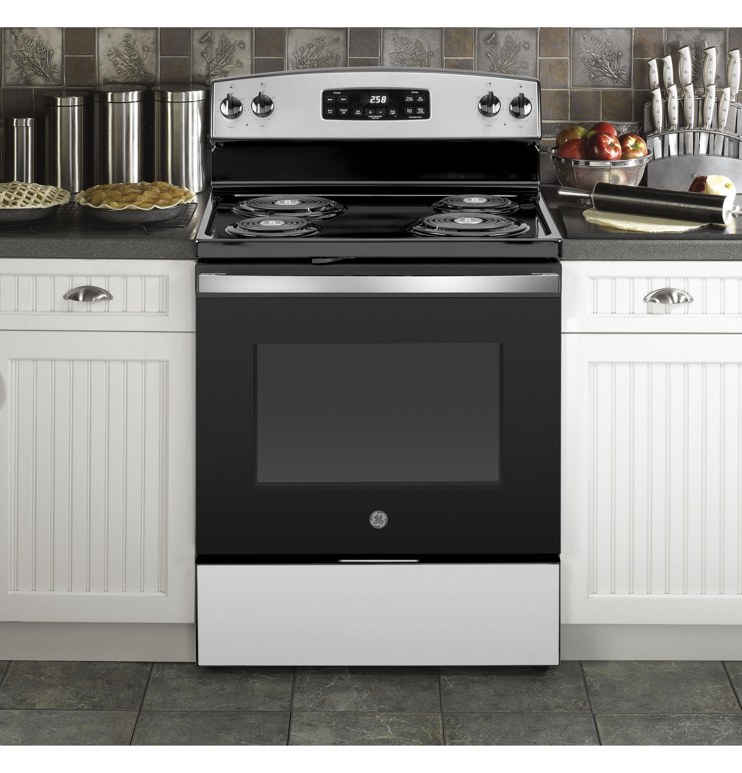 Ge Appliances JB258RTSS Ge® 30" Free-Standing Self-Clean Electric Range