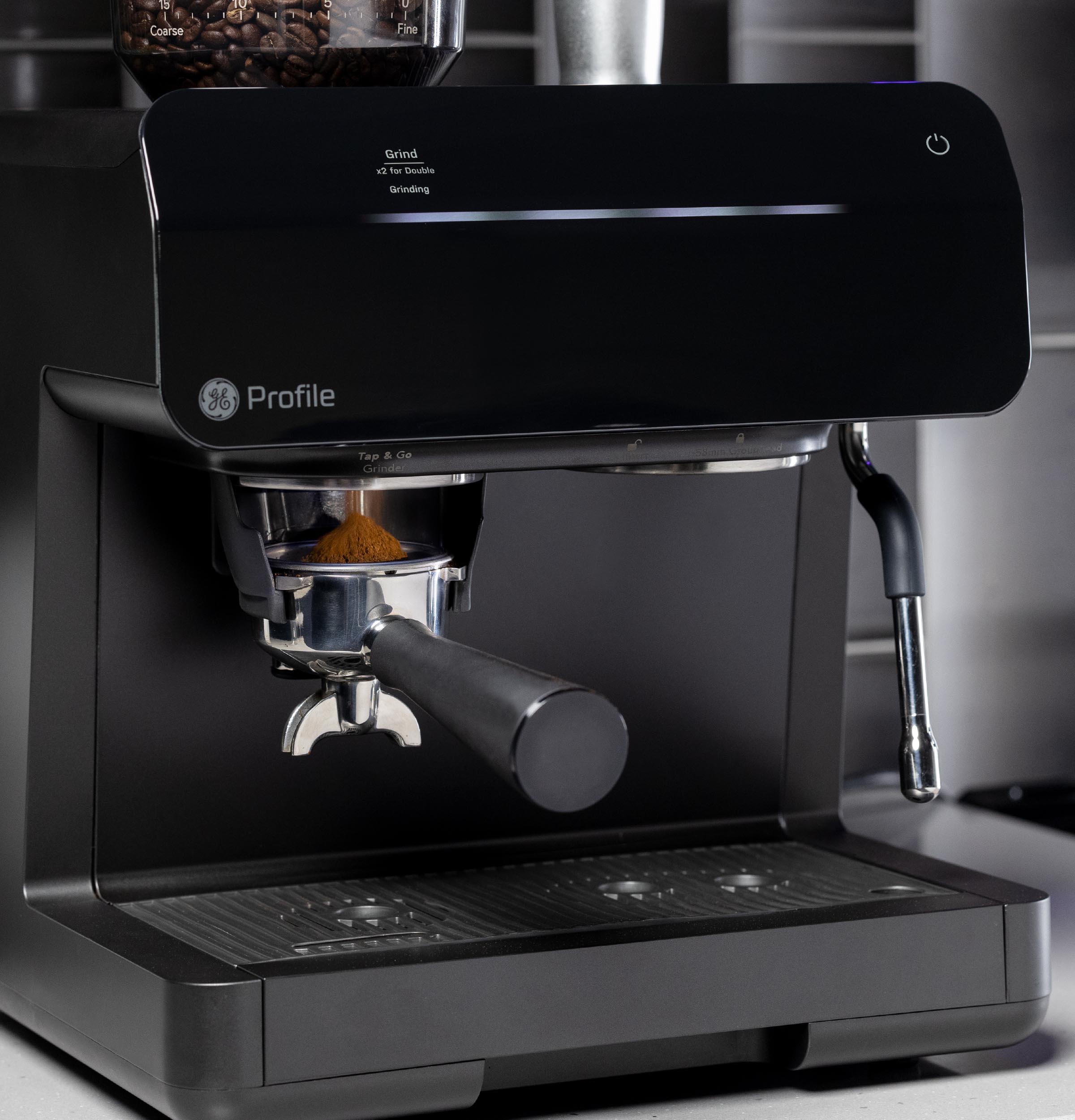 Ge Appliances P7CESAS6RBB Ge Profile™ Semi Automatic Espresso Machine + Frother