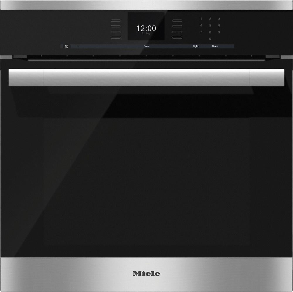 Miele H6560B H 6560 B Am 24 Inch Convection Oven With Airclean Catalyzer And Roast Probe For Precise Cooking.