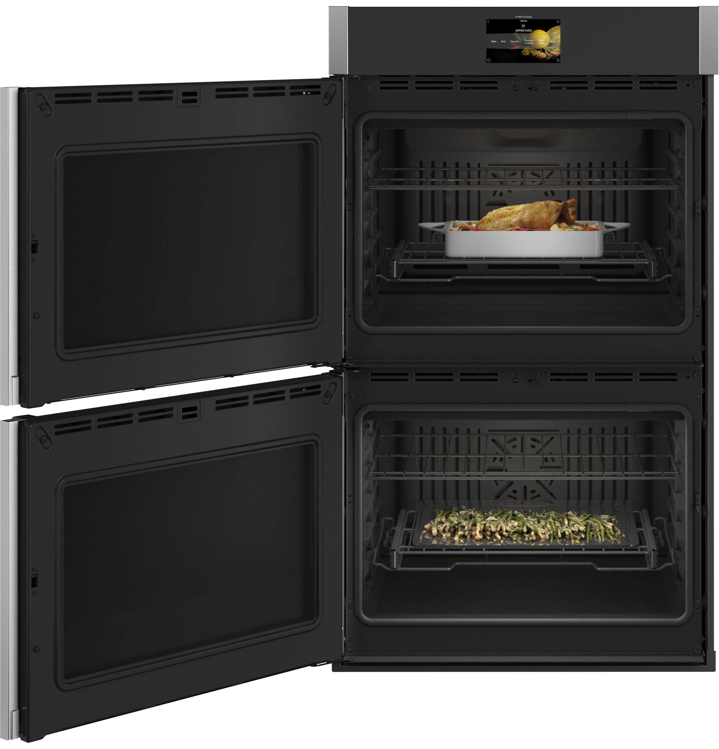 Ge Appliances PTD700LSNSS Ge Profile™ 30" Smart Built-In Convection Double Wall Oven With Left-Hand Side-Swing Doors