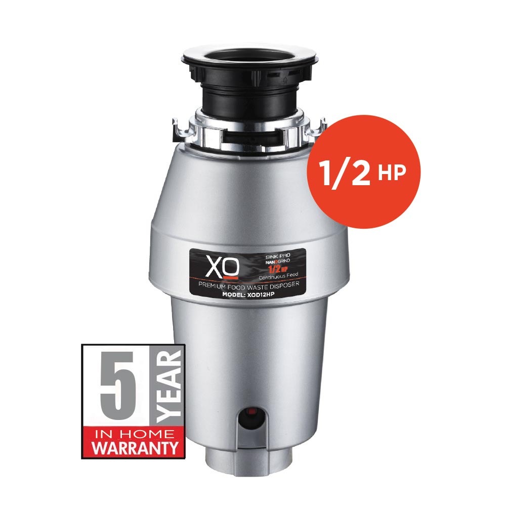 Xo Appliance XOD12HP 1/2 Hp Twist Lock Mount, Continuous Feed Disposal