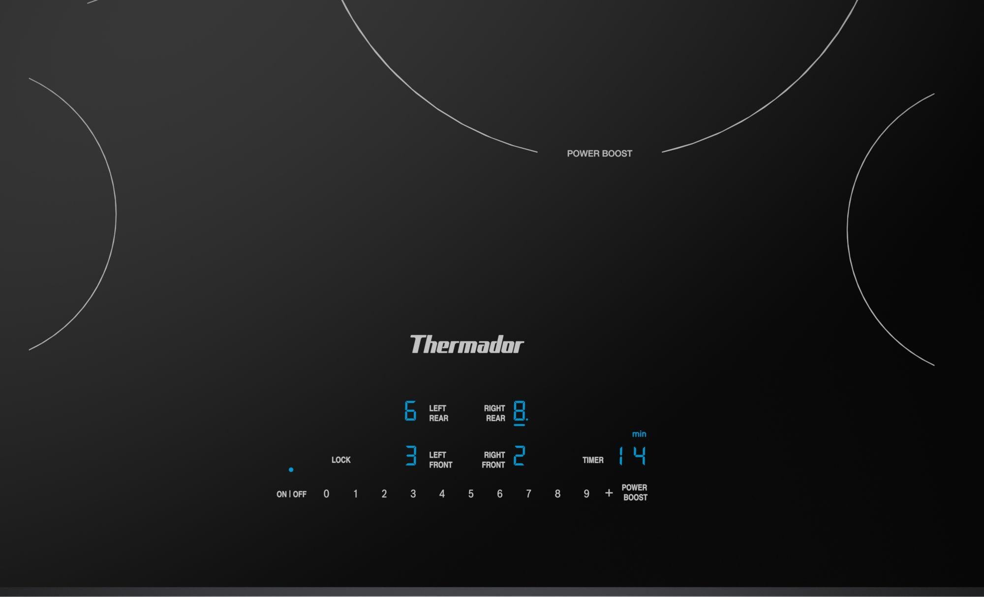Thermador CIT304YB Induction Cooktop 30'' Black, Surface Mount Without Frame Cit304Yb