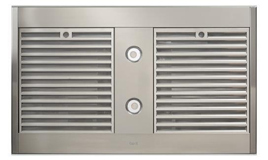 Best Range Hoods ICB3I36SBS Ispira 36-In. 650 Max Cfm Stainless Steel Island Range Hood With Purled™ Light System And Brushed Grey Glass