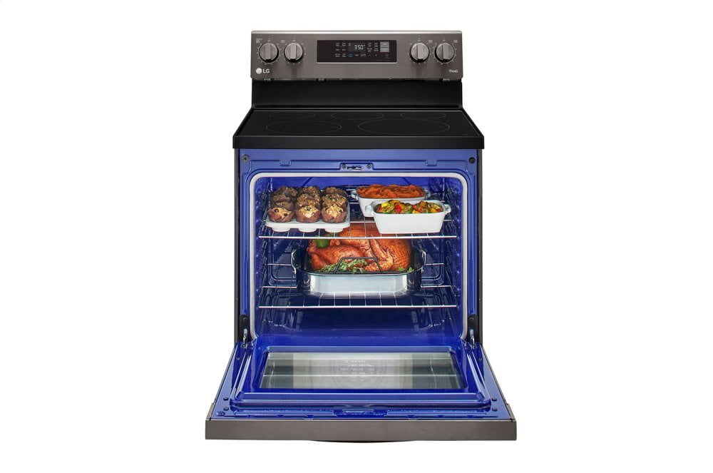 Lg LREL6323D 6.3 Cu Ft. Smart Wi-Fi Enabled Fan Convection Electric Range With Air Fry & Easyclean®
