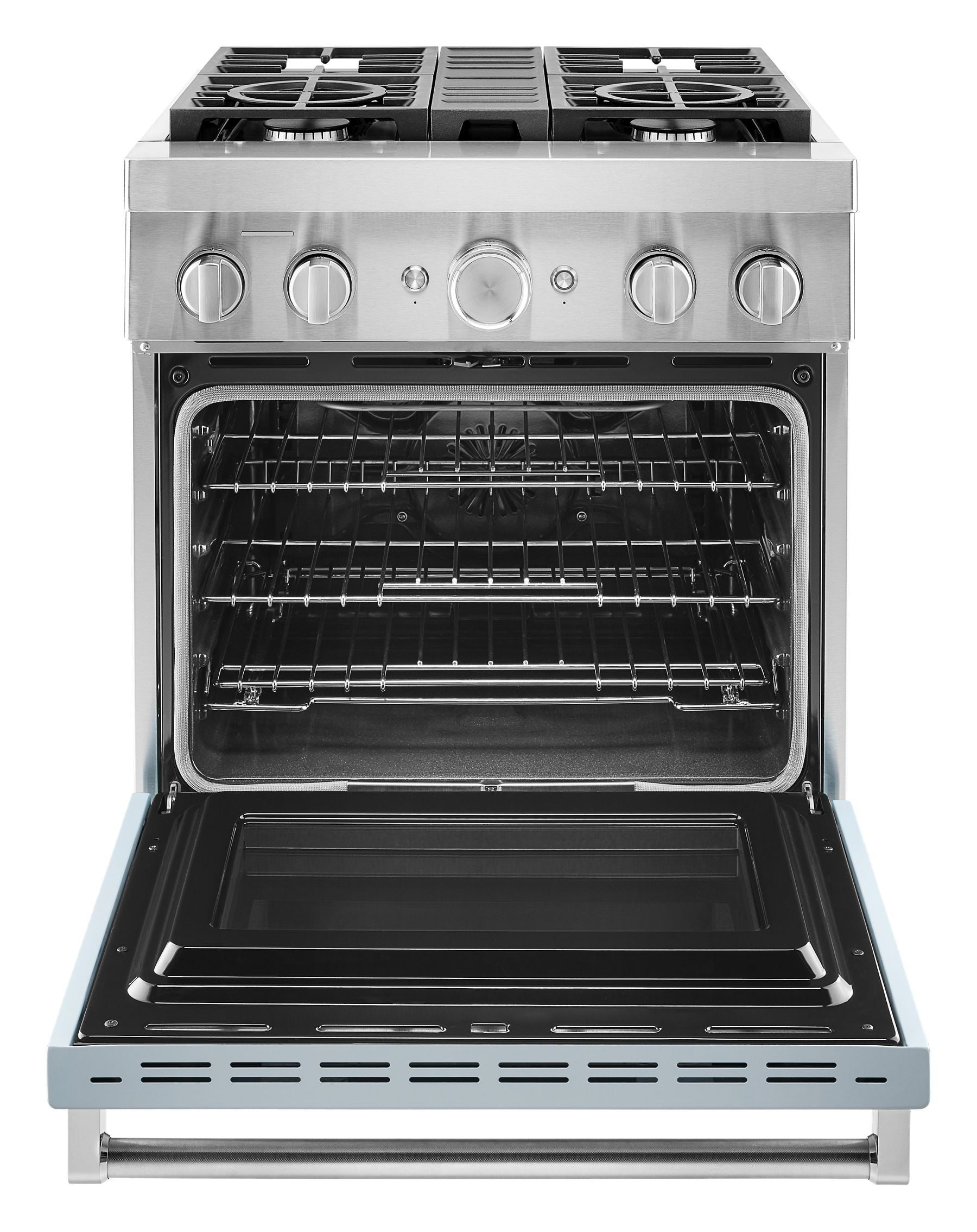 Kitchenaid KFDC500JMB Kitchenaid® 30'' Smart Commercial-Style Dual Fuel Range With 4 Burners - Misty Blue