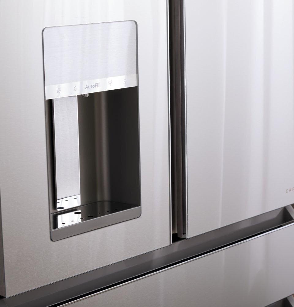 Cafe CVE28DM5NS5 Café Energy Star® 27.8 Cu. Ft. Smart 4-Door French-Door Refrigerator In Platinum Glass