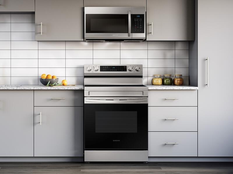 Samsung NE63A6311SS 6.3 Cu. Ft. Smart Freestanding Electric Range With Rapid Boil™ & Self Clean In Stainless Steel