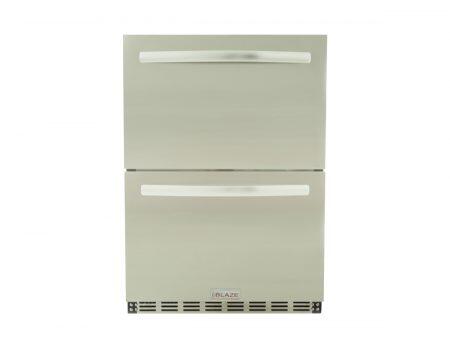 Blaze Grills BLZSSRFDBDR51 Blaze Double Drawer 5.1 Cu. Ft. Refrigerator