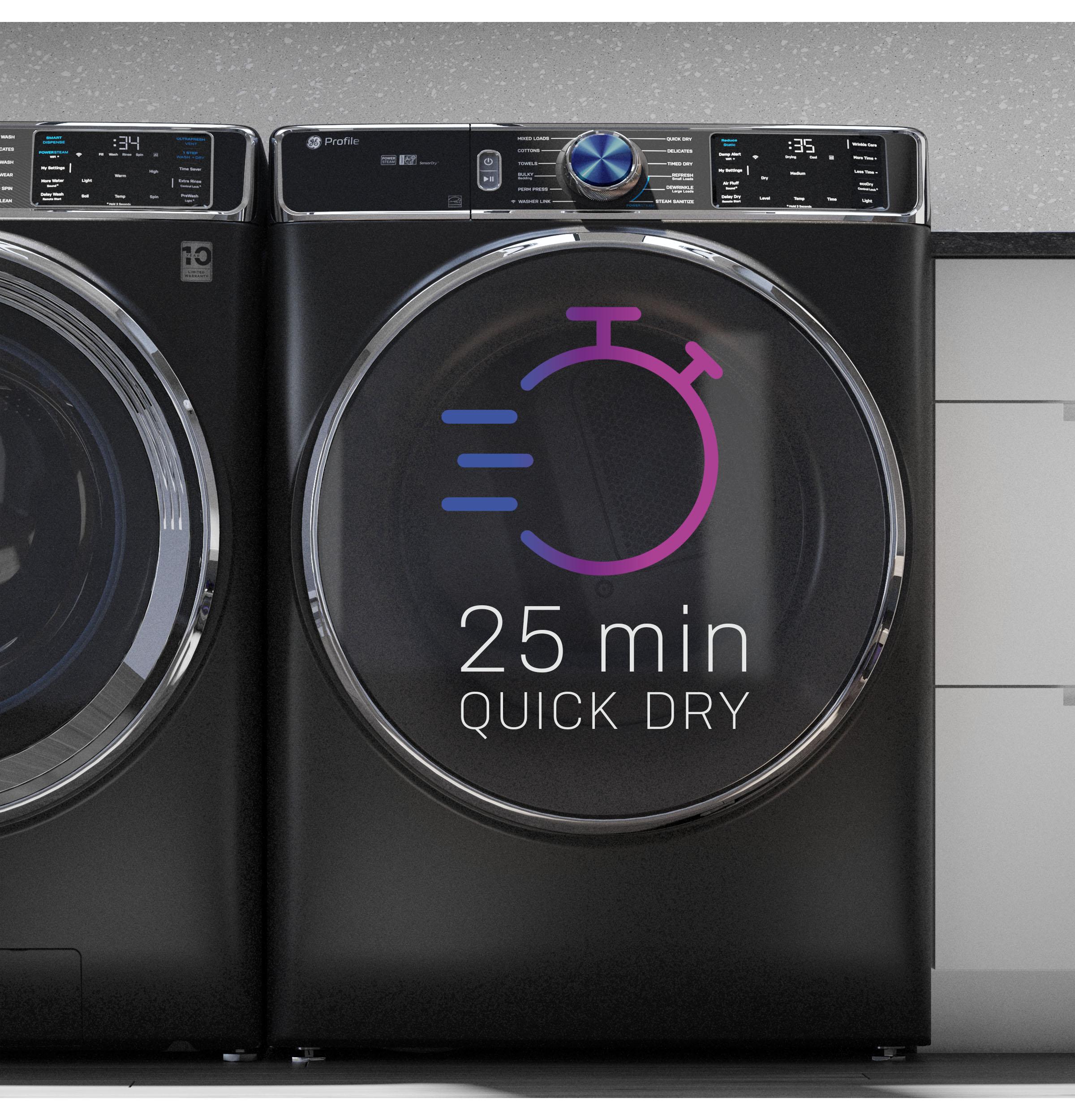 Ge Appliances PFD95GSPTDS Ge Profile™ 7.8 Cu. Ft. Capacity Smart Front Load Gas Dryer With Steam And Sanitize Cycle