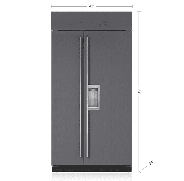 Sub-Zero BI42SDO 42" Classic Side-By-Side Refrigerator/Freezer With Dispenser - Panel Ready
