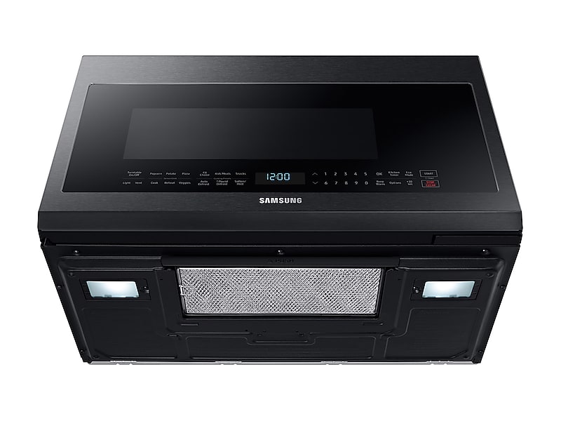 Samsung ME21M706BAG 2.1 Cu. Ft. Over-The-Range Microwave With Sensor Cooking In Fingerprint Resistant Black Stainless Steel