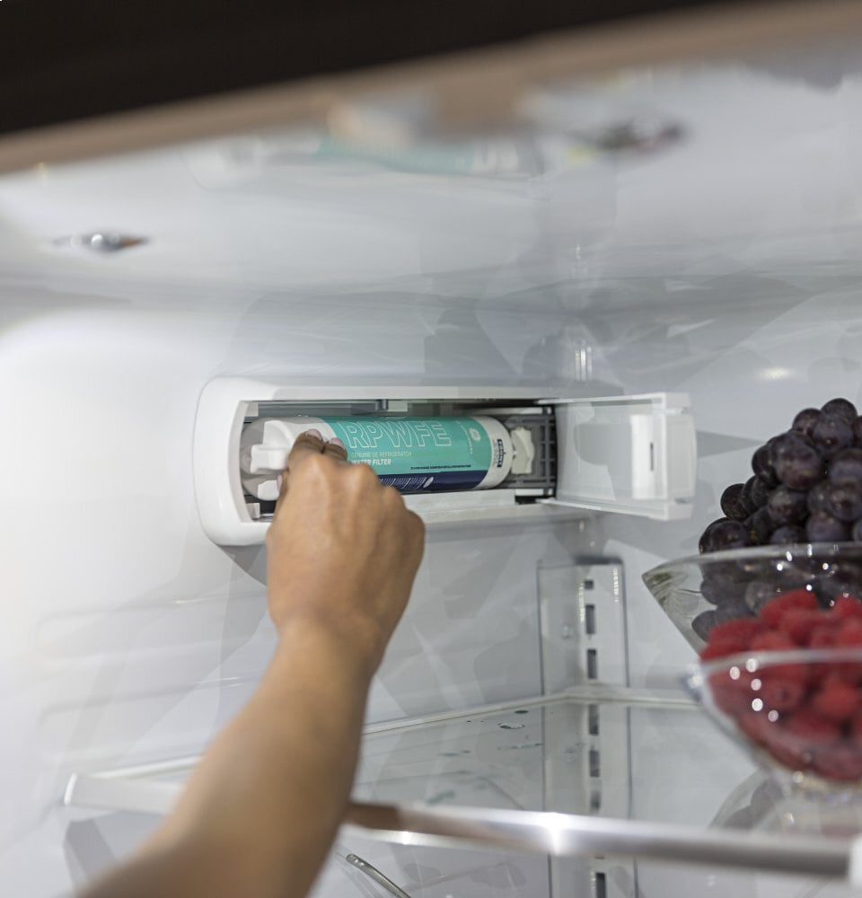 Cafe CWE23SP4MW2 Café Energy Star® 23.1 Cu. Ft. Smart Counter-Depth French-Door Refrigerator