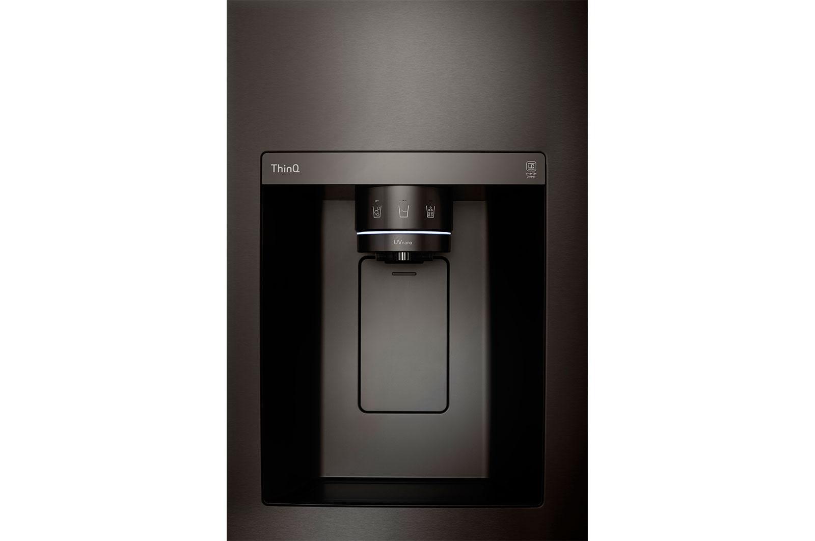 Lg LRSOC2306D 23 Cu. Ft. Side-By-Side Counter-Depth Instaview® Refrigerator With Craft Ice™