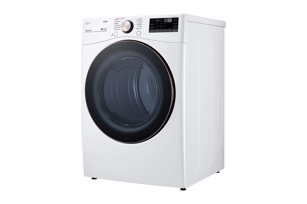 Lg DLGX4001W 7.4 Cu. Ft. Ultra Large Capacity Smart Wi-Fi Enabled Front Load Gas Dryer With Turbosteam™ And Built-In Intelligence