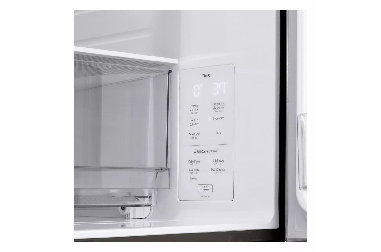 Lg LF29H8330D 29 Cu. Ft. Smart Standard-Depth Max™ 4-Door French Door Refrigerator With Full-Convert Drawer™