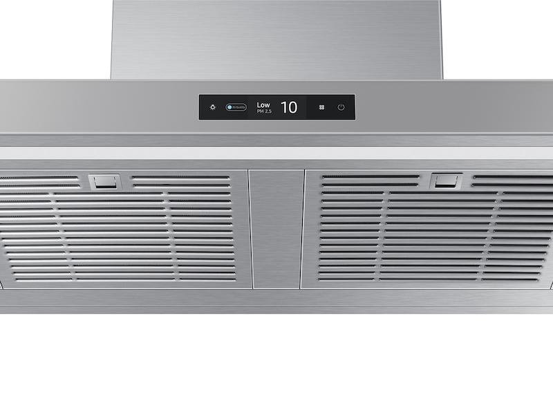 Samsung NK30CB700WCG 30" Bespoke Smart Wall Mount Hood With Lcd Display In Clean Grey