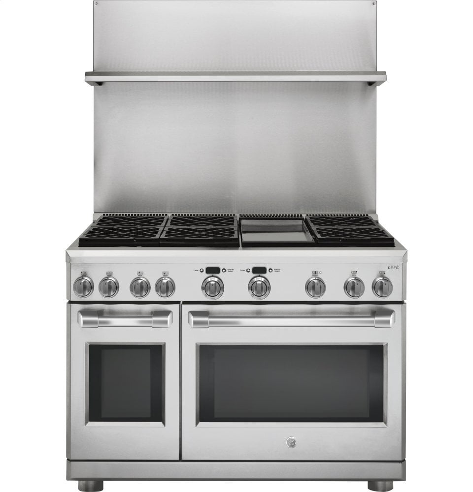 Ge Appliances UXADJB48PSS 48" Professional 30"-36" Adjustable Height Backsplash With Shelf