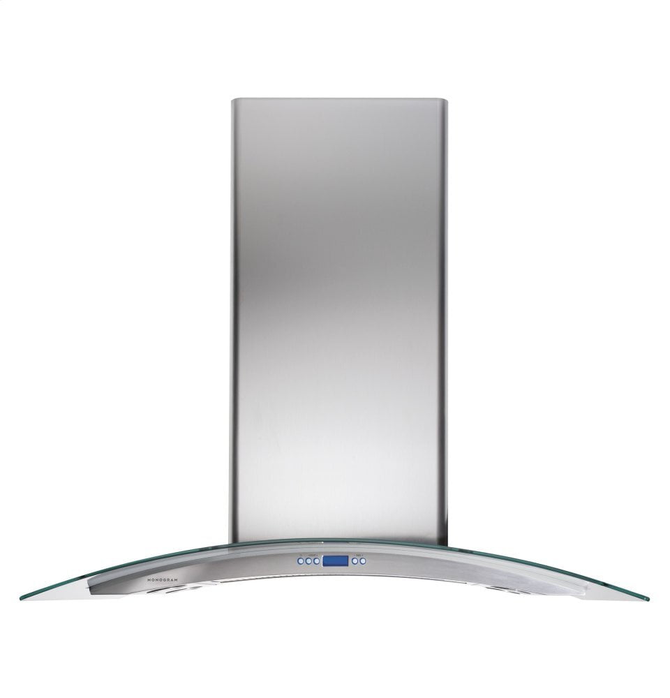 Monogram ZV925SLSS Monogram 36" Glass Canopy Island Hood - Gray
