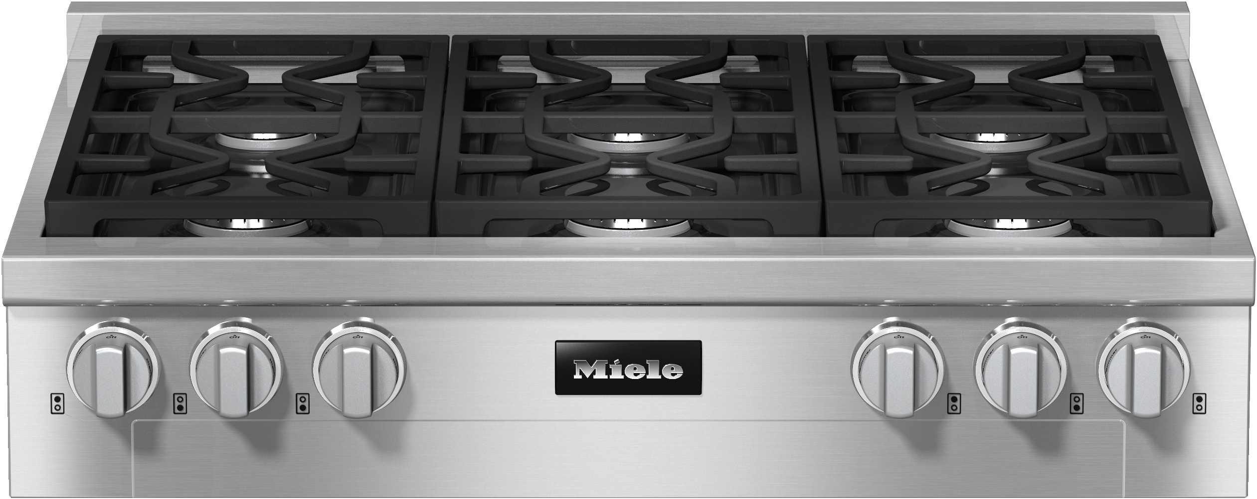 Miele KMR11343GEDSTCLSTCLEANSTEEL Kmr 1134-3 G Edst/Clst - Rangetop With Burners For Professional Applications