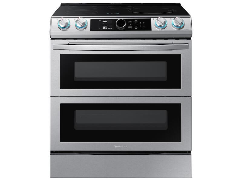 Samsung NE63T8951SS 6.3 Cu. Ft. Smart Slide-In Induction Range With Flex Duo™, Smart Dial & Air Fry In Stainless Steel