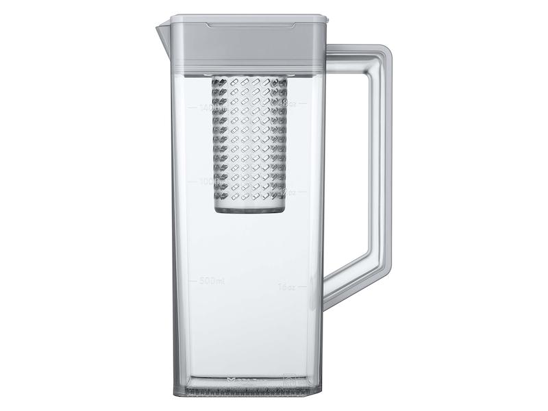 Samsung RF23BB820012 Bespoke 4-Door French Door Refrigerator (23 Cu. Ft.) With Autofill Water Pitcher In White Glass