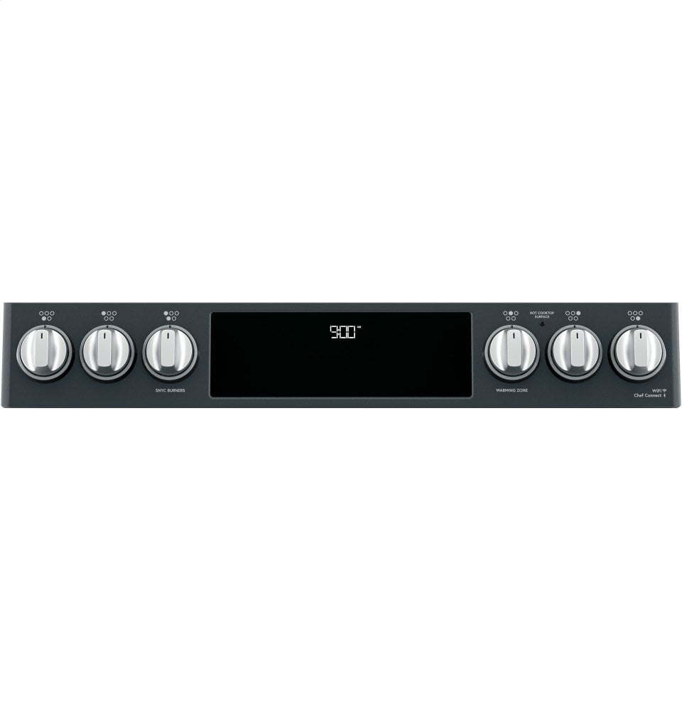 Cafe CHS900P3MD1 Café 30" Smart Slide-In, Front-Control, Induction And Convection Range With Warming Drawer