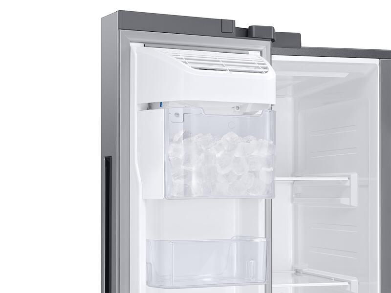 Samsung RS23A500ASR 23 Cu. Ft. Smart Counter Depth Side-By-Side Refrigerator In Stainless Steel