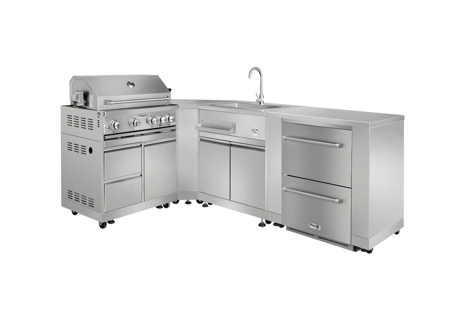 Thor Kitchen MK04SS304 32 Inch 4-Burner Gas Bbq Grill With Rotisserie In Stainless Steel