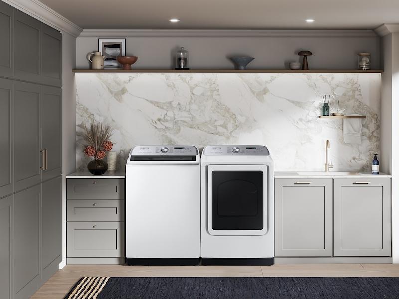 Samsung WA54CG7105AW 5.4 Cu. Ft. Extra-Large Capacity Smart Top Load Washer With Activewave™ Agitator And Super Speed Wash In White