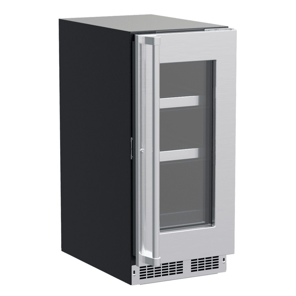 Marvel MPBV415SG31A 15-In Professional Built-In Beverage Center With Reversible Hinge With Door Style - Stainless Steel Frame Glass
