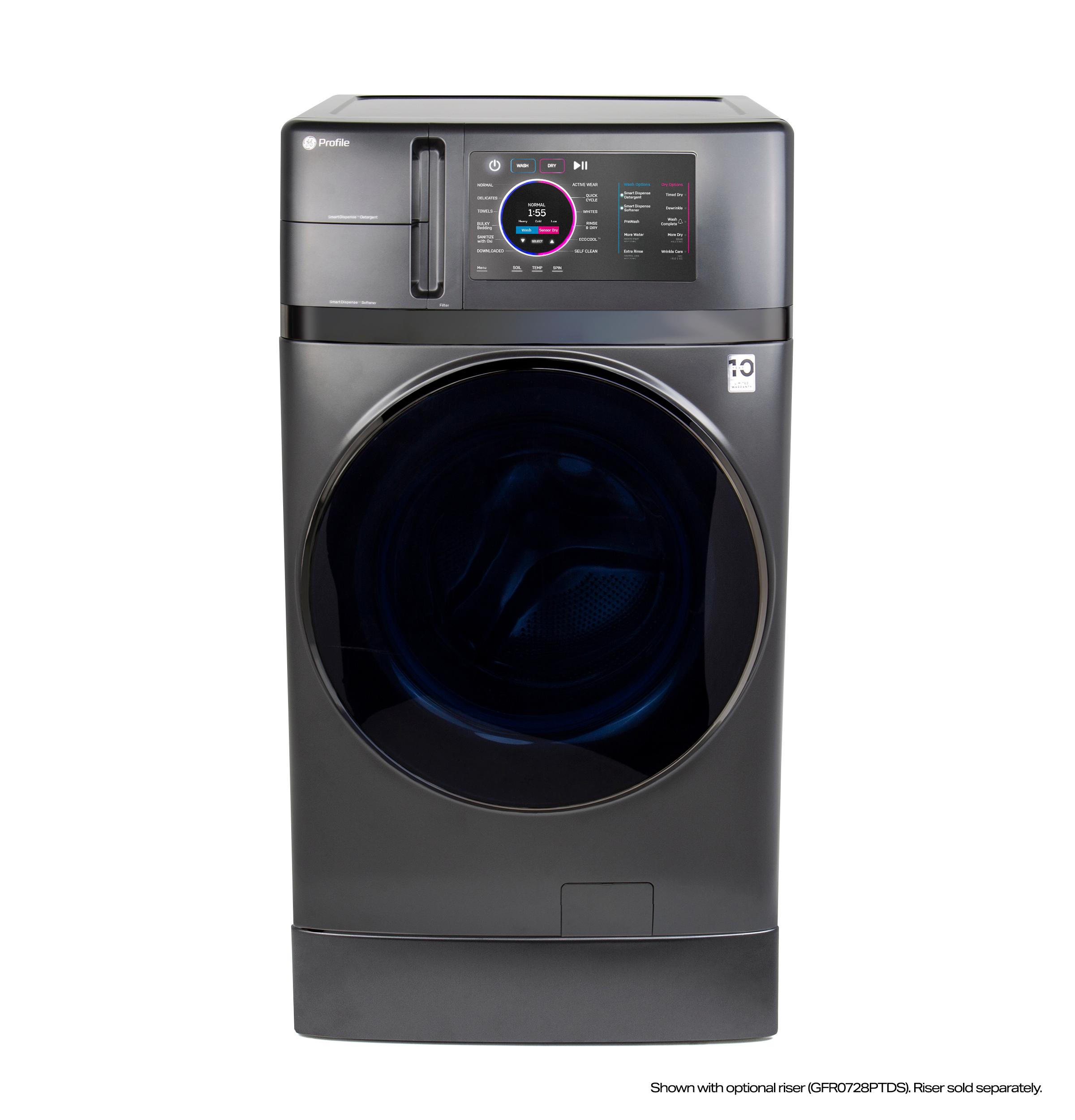 Ge Appliances PFQ97HSPVDS Ge Profile™ 4.8 Cu. Ft. Capacity Ultrafast Combo With Ventless Heat Pump Technology Washer/Dryer