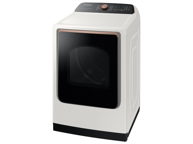 Samsung DVG55A7300E 7.4 Cu. Ft. Smart Gas Dryer With Steam Sanitize+ In Ivory