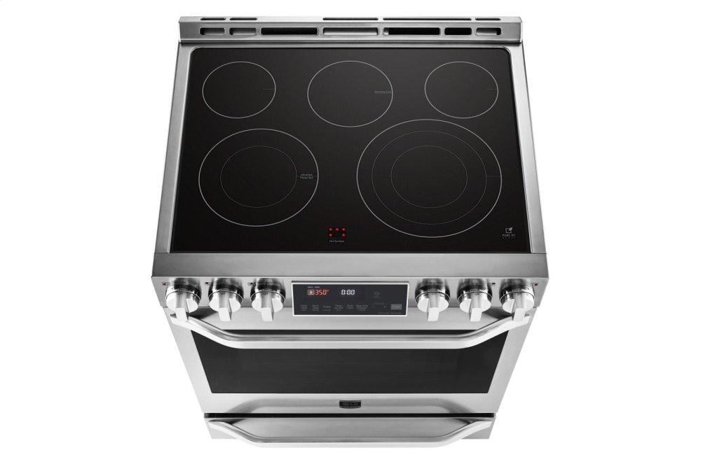 Lg LSSE3027ST Lg Studio 6.3 Cu. Ft. Electric Single Oven Slide-In-Range With Probake Convection®