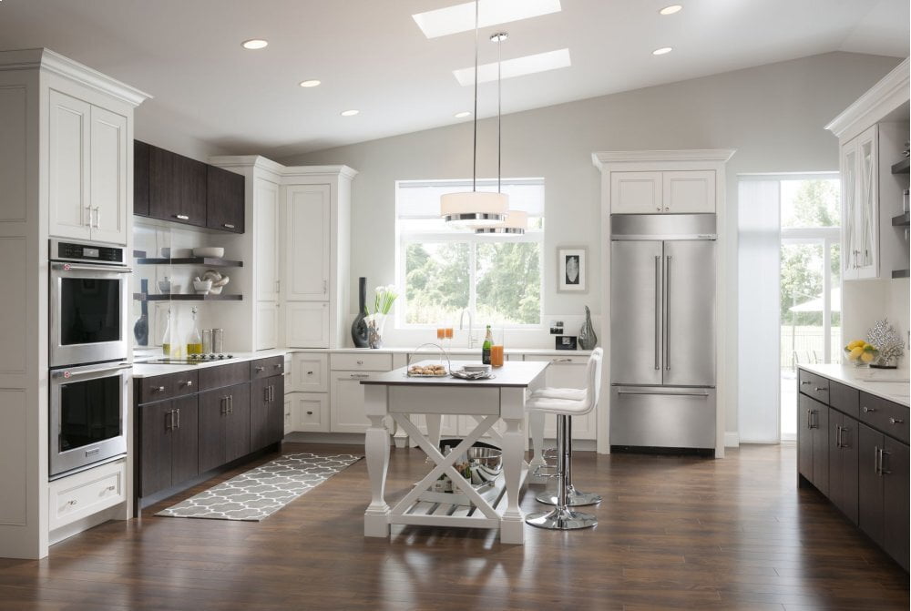 Kitchenaid KBFN506ESS 20.8 Cu. Ft. 36" Width Built In Stainless Steel French Door Refrigerator With Platinum Interior Design