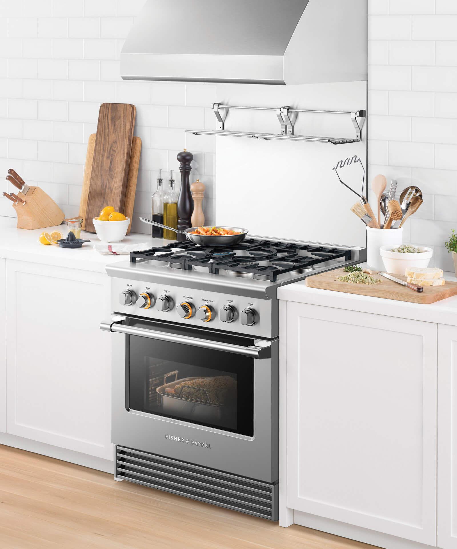 Fisher & Paykel RDV2305LN Dual Fuel Range, 30", 5 Burners