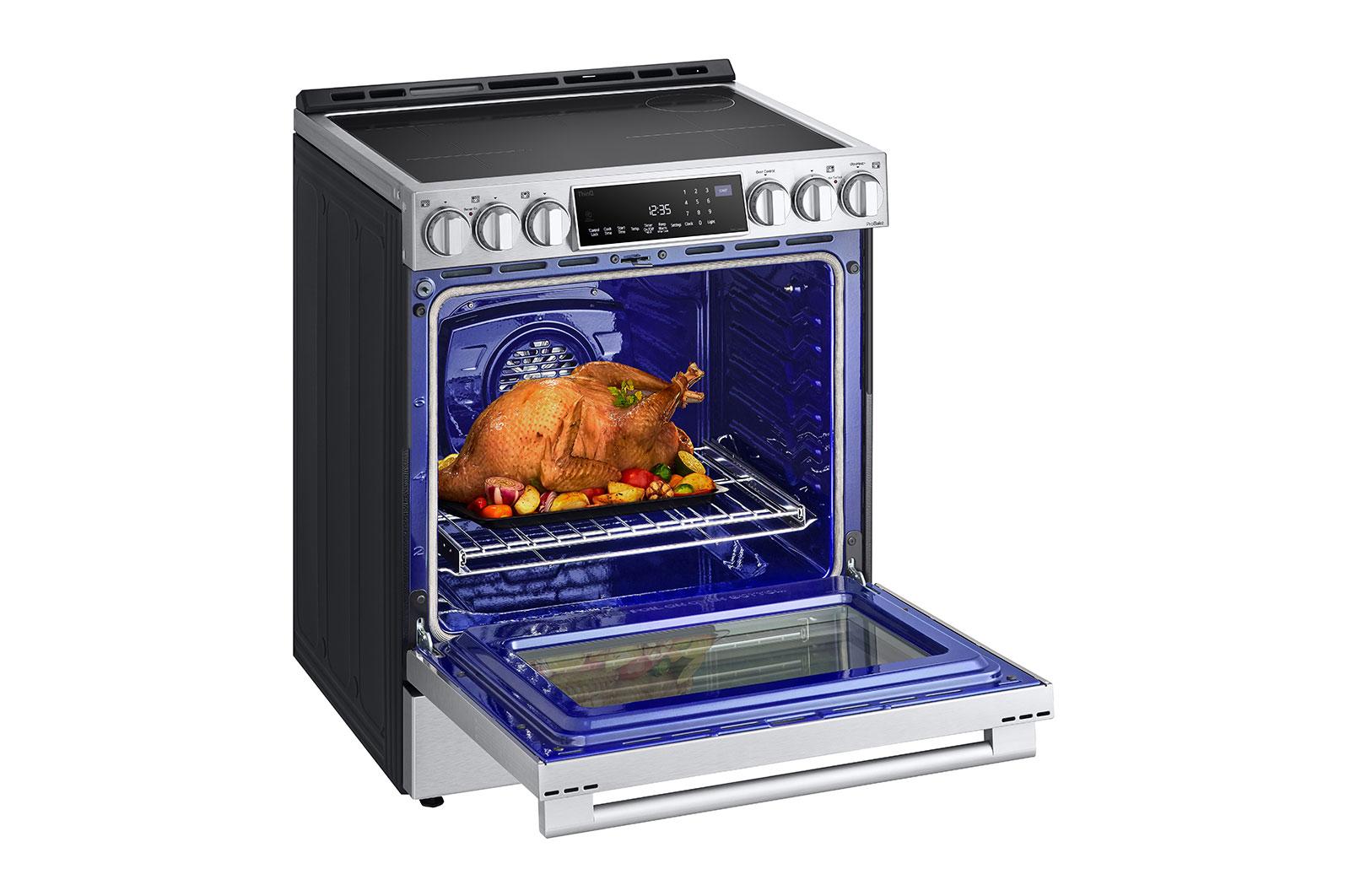 Lg LSIS6338F Lg Studio 6.3 Cu. Ft. Instaview® Induction Slide-In Range With Air Fry And Air Sous Vide