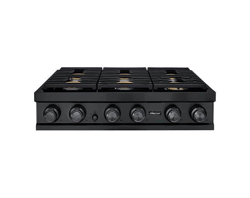 Dacor DTT36M876LM 36" Rangetop, Graphite Stainless Steel, Natural Gas