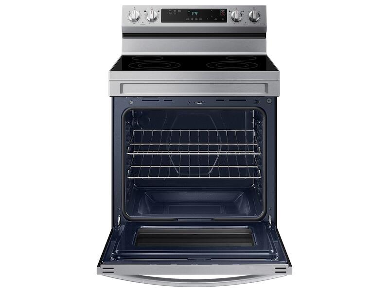 Samsung NE63A6111SS 6.3 Cu. Ft. Smart Freestanding Electric Range With Steam Clean In Stainless Steel
