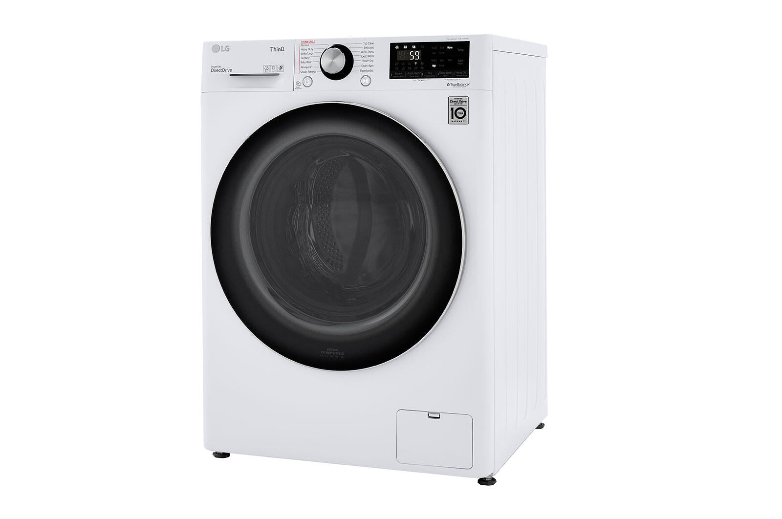 Lg WM3555HWA 2.4 Cu.Ft. Smart Wi-Fi Enabled Compact Front Load All-In-One Electric Washer/Dryer Combo With Built-In Intelligence