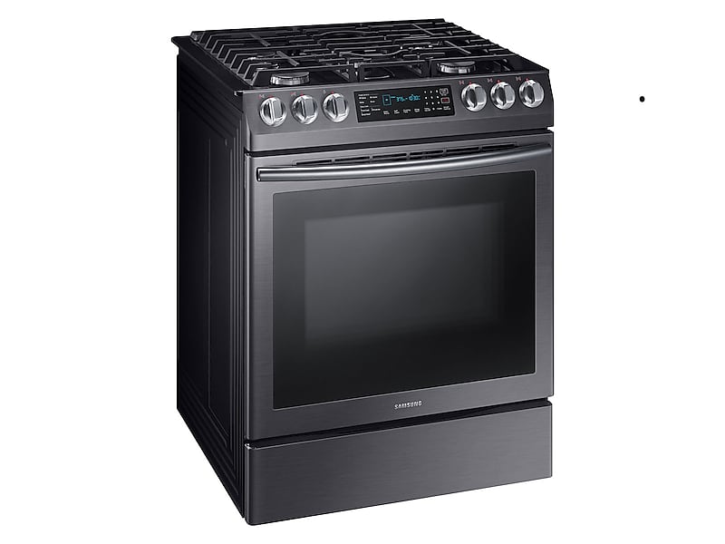 Samsung NX58N9420SG 5.8 Cu. Ft. Slide-In Gas Range With Convection In Black Stainless Steel